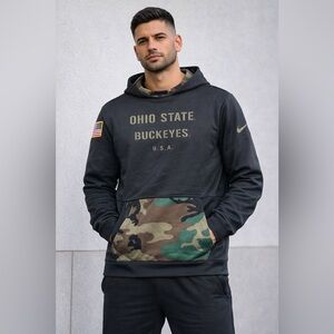 Nike Black and Gold Ohio State military Sweatshirt